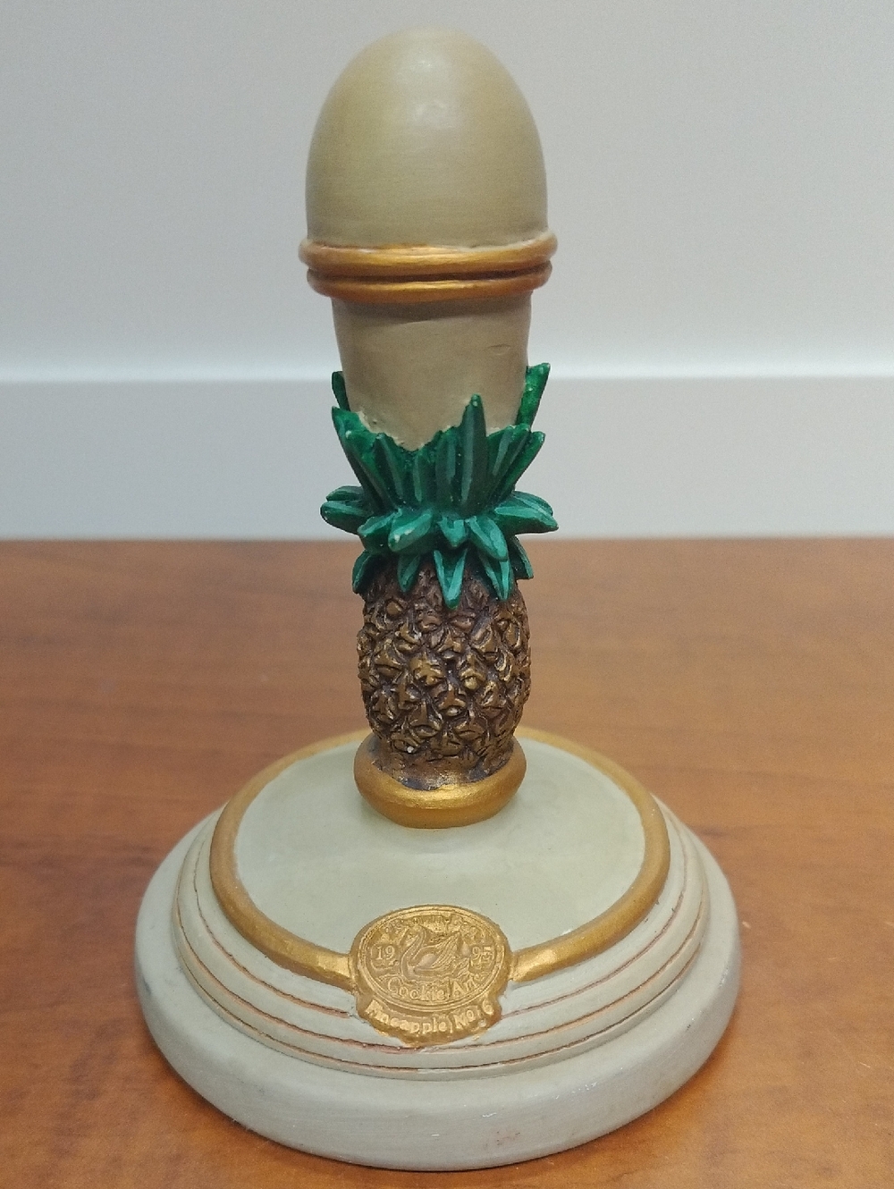 Brown Bag Cookie Art Pineapple No.6 Stamp Mold 1995 Vintage Excellent Condition